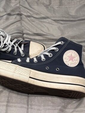 Converse Chuck Taylor High Top Navy Pink Women’s 7